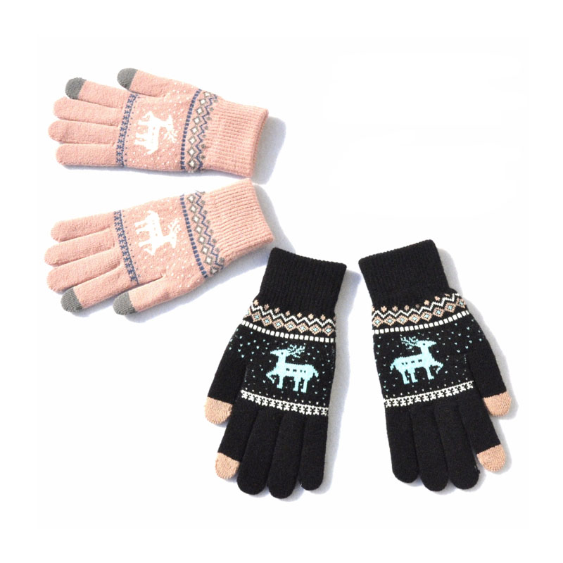 Găng tay dệt kim được chải cashmere