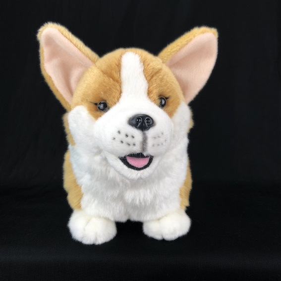 Tùy chỉnh Cuddly giống như thật Chó con Thú nhồi bông Đồ chơi Corgi sang trọng