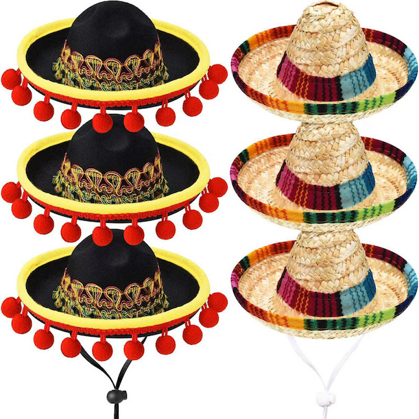 Trang trí mũ Sombrero mini của Mexico cho lễ hội Fiesta