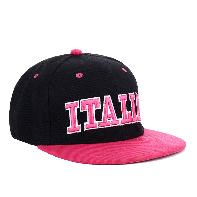 Gorras Hip Hop Flat Bill 6 Panel Mũ thể thao Snapback