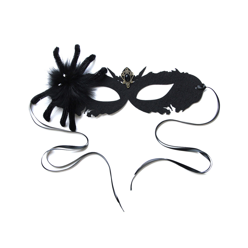 Mặt nạ chết nhện đen Halloween