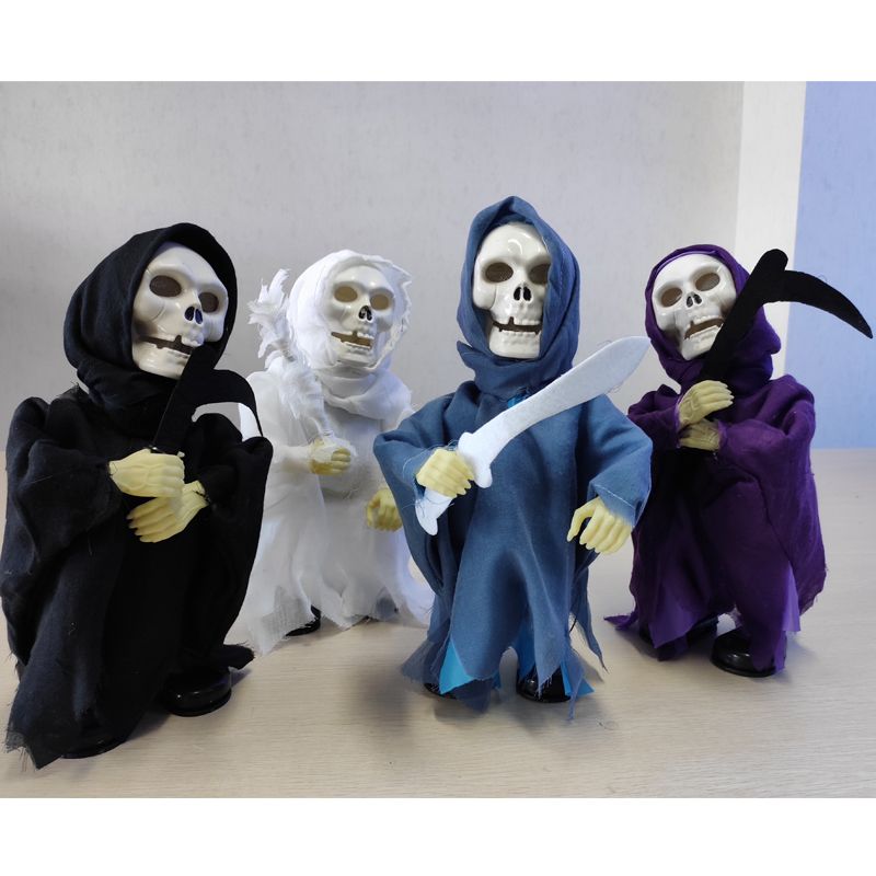 Đạo cụ ma phát sáng bằng điện Halloween Skeleton