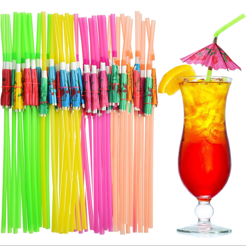 Phong cách Hawaii Sun Umbrella Straw