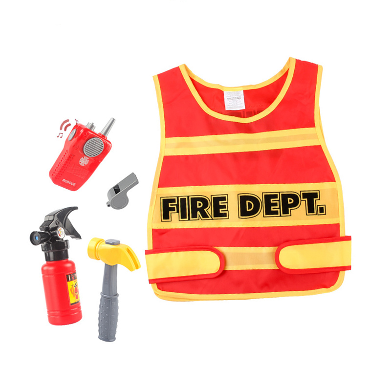 Bộ đồ chống cháy công cụ vest trẻ em bộ tiệc tùng