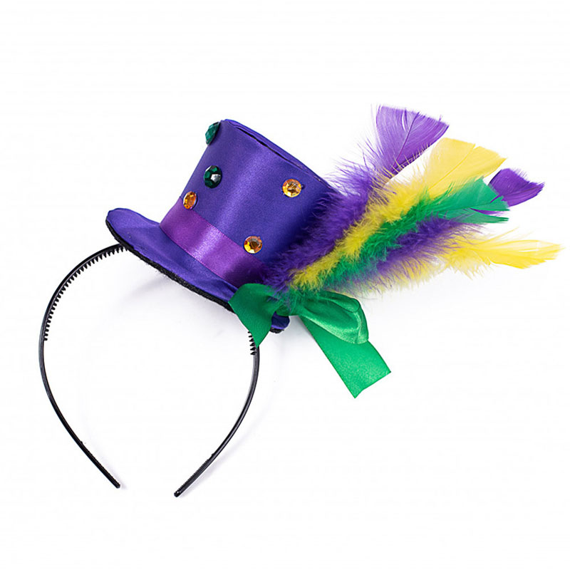 Băng đô Mardi Gras Feather để trang trí bữa tiệc