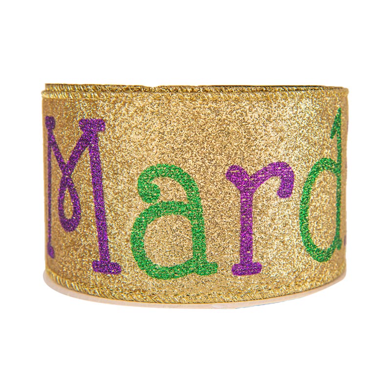 Mardi Gras Ribbon có dây Satin