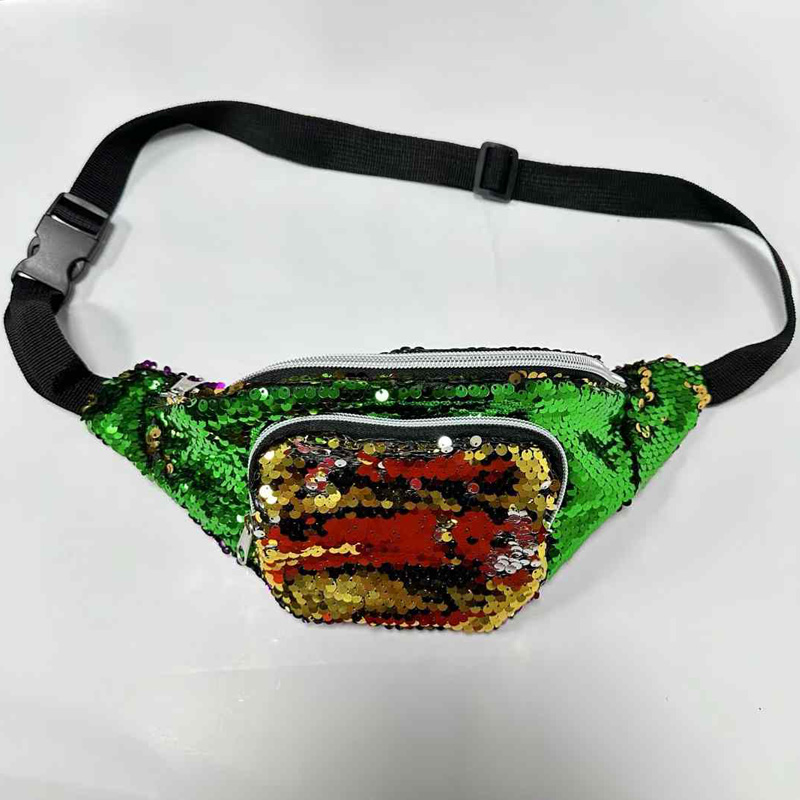 Mardi gras sequin fanny pack