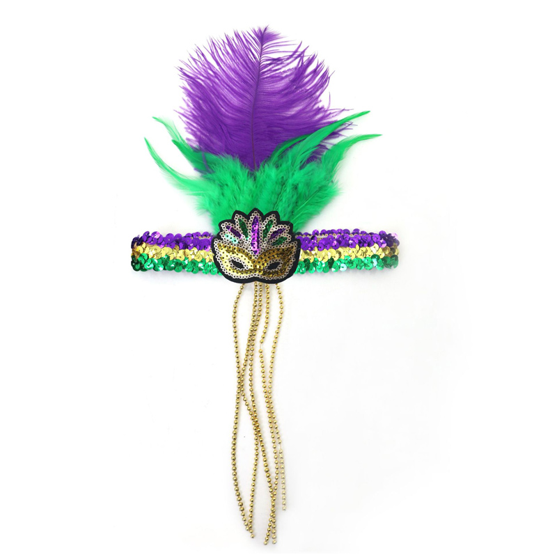 Băng đô Mardi gras co giãn