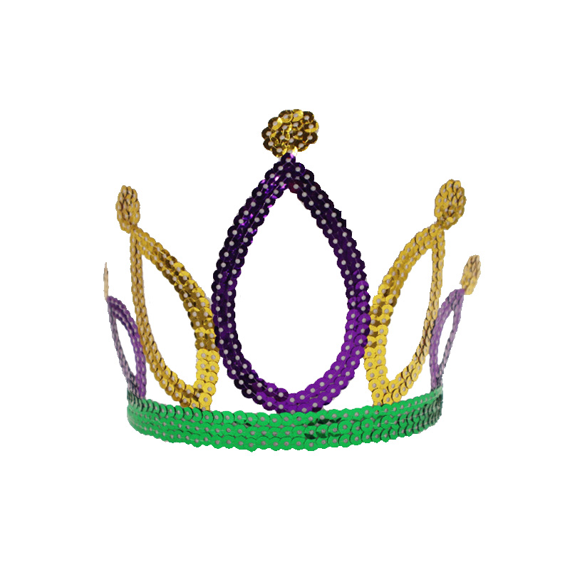 Sequin Tiara Carnival Đảng Băng đô Cô gái Trang phục Vương miện