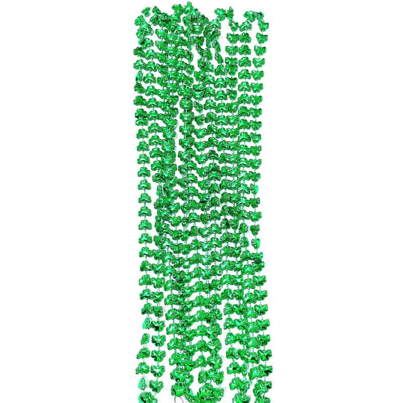 Vòng cổ màu xanh lá cây Shamrock Bead cho Ngày Thánh Patrick