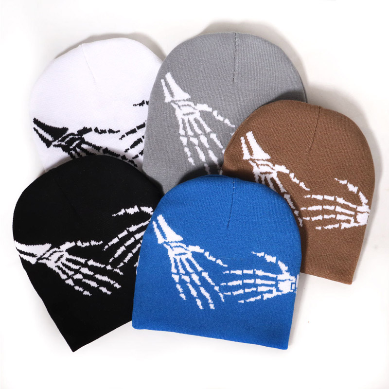 Hands Skull Hand Jacquard Mẫu beanie
