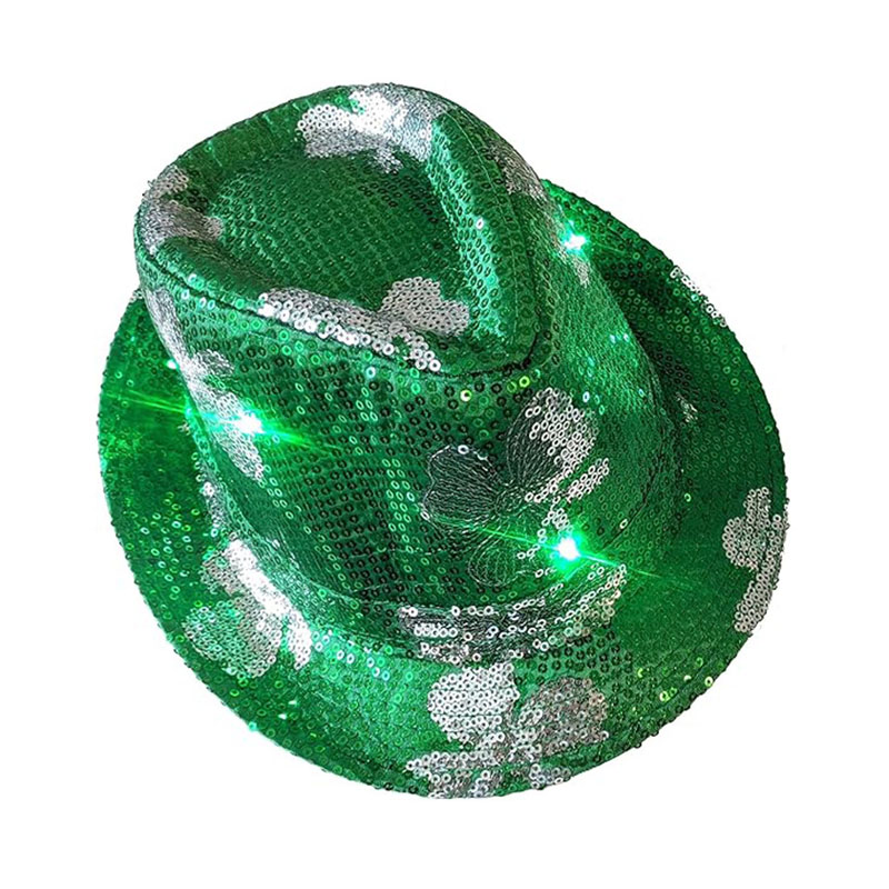 Mũ Fedora Ngày Thánh Patrick với Mũ Cao bồi Sequin